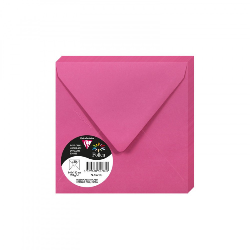 Enveloppes recyclées 9x14 cm, Couleur de Provence, 100g, lot de 50, fuchsia  achat vente écologique - Acheter sur